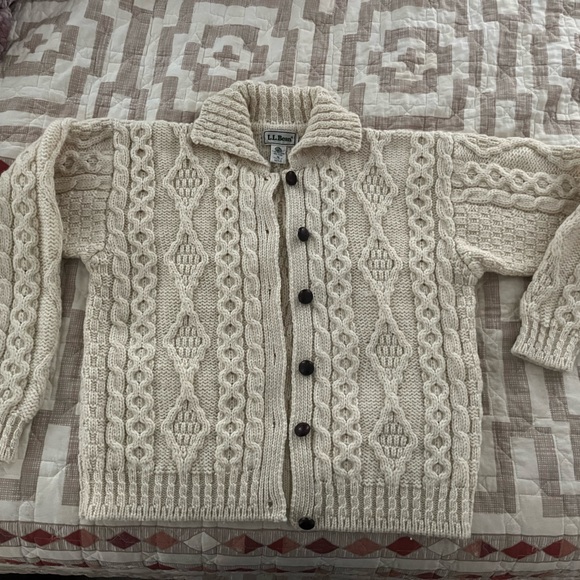 Vintage LL Bean Wool Cardigan - Picture 1 of 8